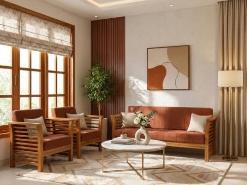 Wooden sofa manufacturer in Sarita Vihar — custom sofa set